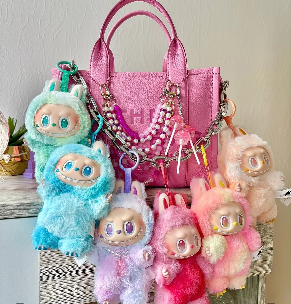 Labubu Monster Plush Keychain